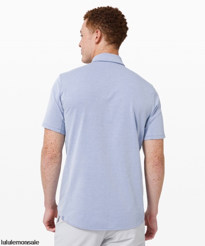 Lululemon Verkauf DELULU621 | Commission Kurzarmshirt Harbor Blue